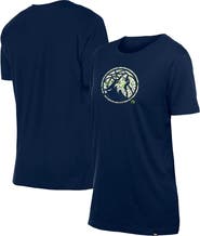 New Era Women's New Era Navy Minnesota Timberwolves Glam Game Flower T-Shirt