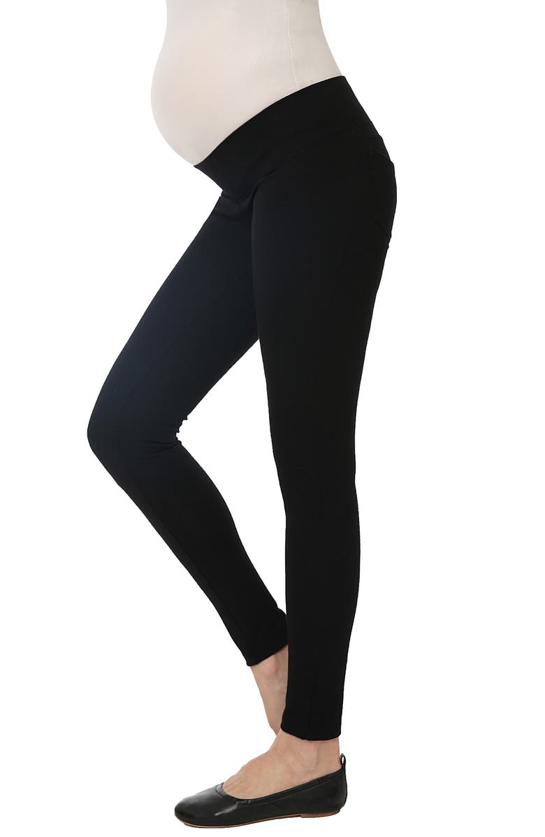 Kimi and Kai Brandi Under the Belly Maternity Leggings, Alternate, color, 