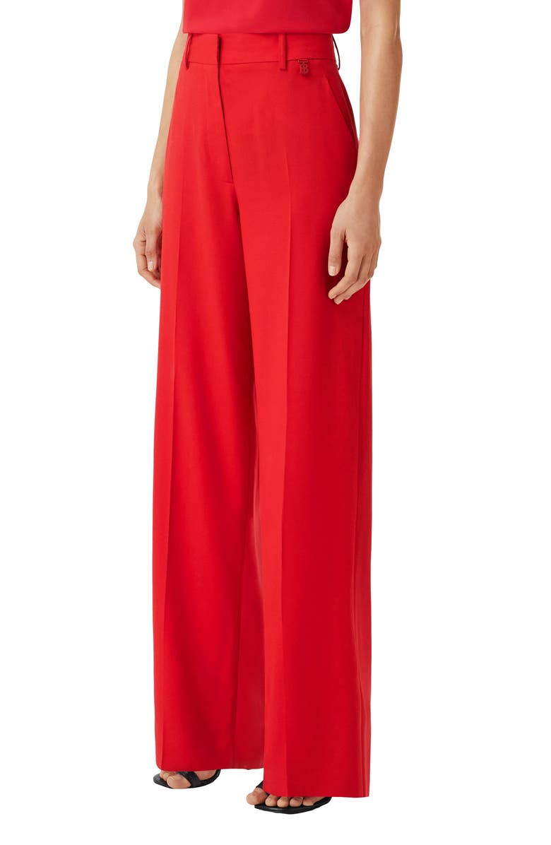 Burberry Jane Women's Wide Leg Virgin Wool Trousers, Main, color,