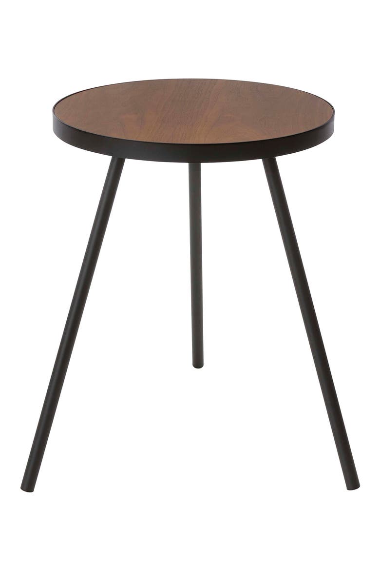 Round Accent Table, Main, color, BLACK