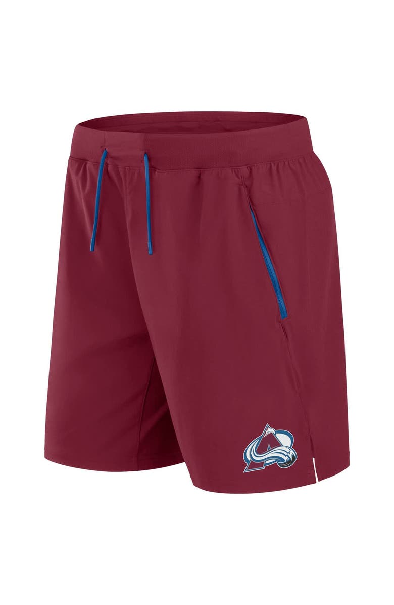 FANATICS Men
s Fanatics Burgundy Colorado Avalanche Authentic Pro Rink Performance Shorts, Alternate, color, Burgundy