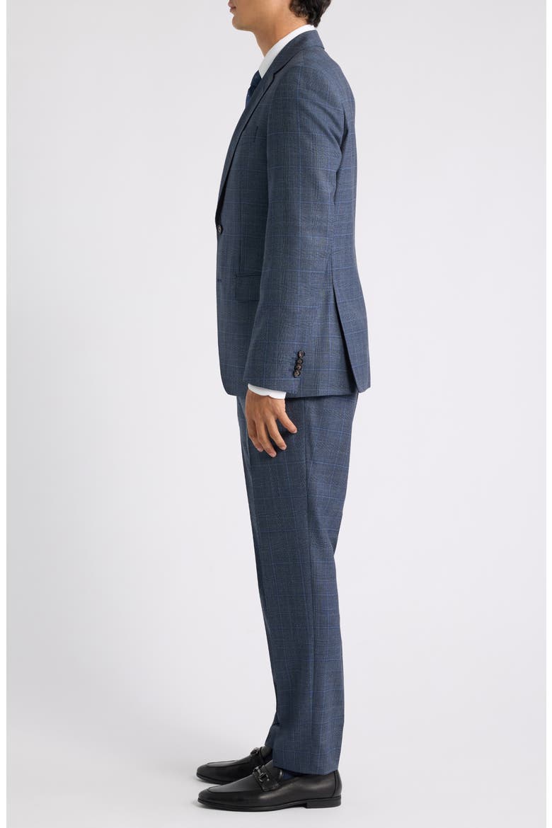 Huge Plaid Wool Suit, Alternate, color, OPEN BLUE