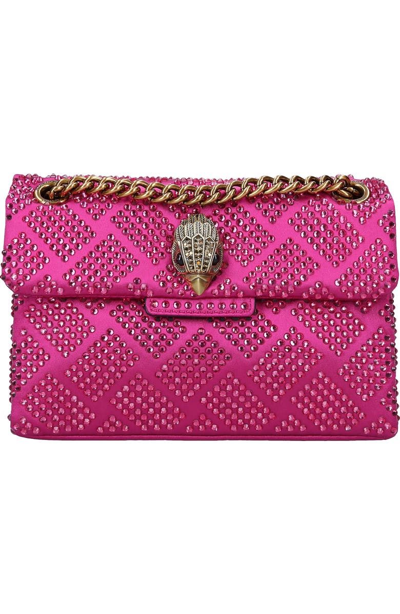 Kurt Geiger London Mini Kensington Embellished Fabric Convertible Crossbody Bag, Main, color,