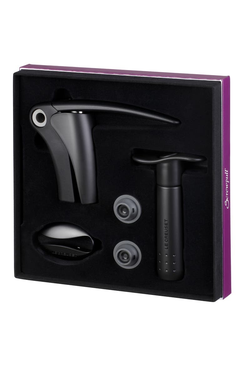 5-Piece Wine Tools Gift Set, Alternate, color, BLACK