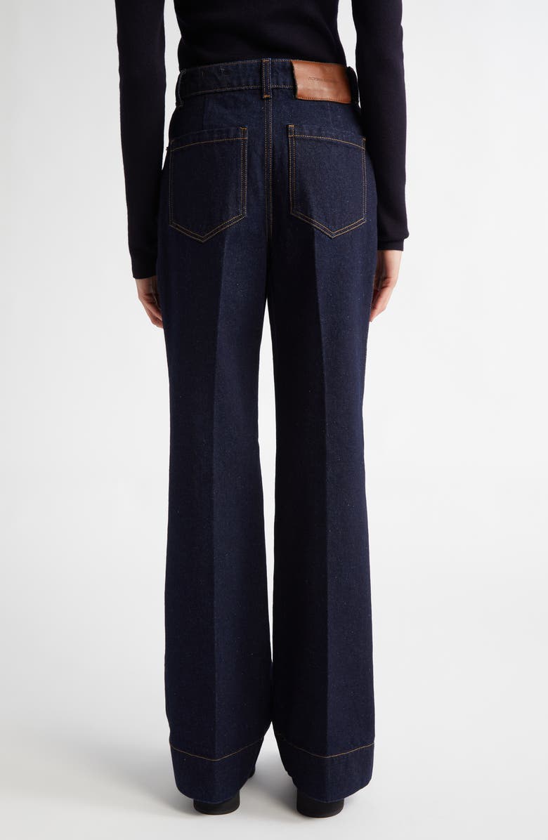 Victoria Beckham Alina Wide Leg Jeans, Alternate, color, 