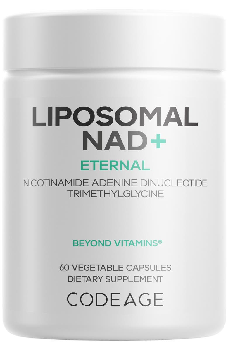 Codeage Liposomal NAD+ Betaine Anhydrous Supplement, Main, color, White