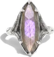 Awe Inspired Raven Talon Gemstone Ring
