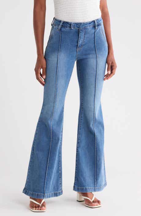 Seamed Flare Leg Jeans