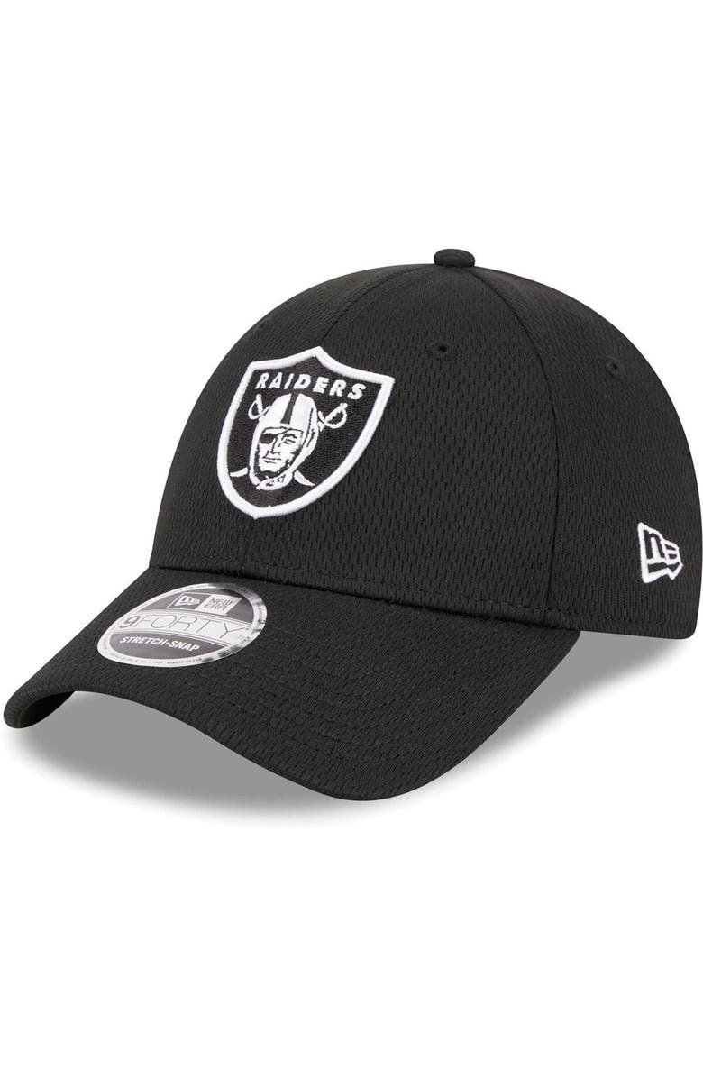 New Era Men's New Era Black Las Vegas Raiders  Main B-Dub 9FORTY Adjustable Hat, Main, color, 