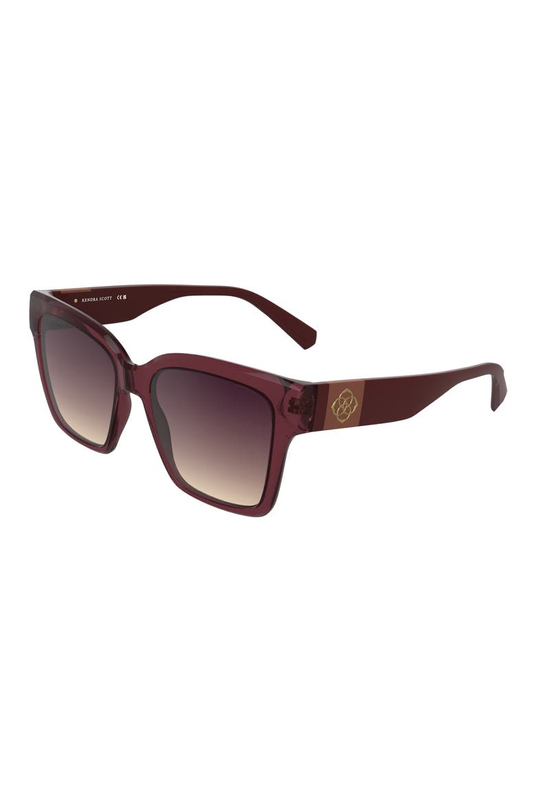 Dira 56mm Rectangular Sunglasses, Alternate, color, CYCLAMEN