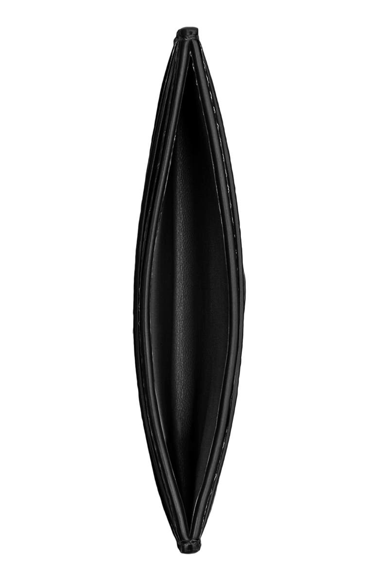 COACH Essential Pebble Leather Card Case, Alternate, color, B4/Black