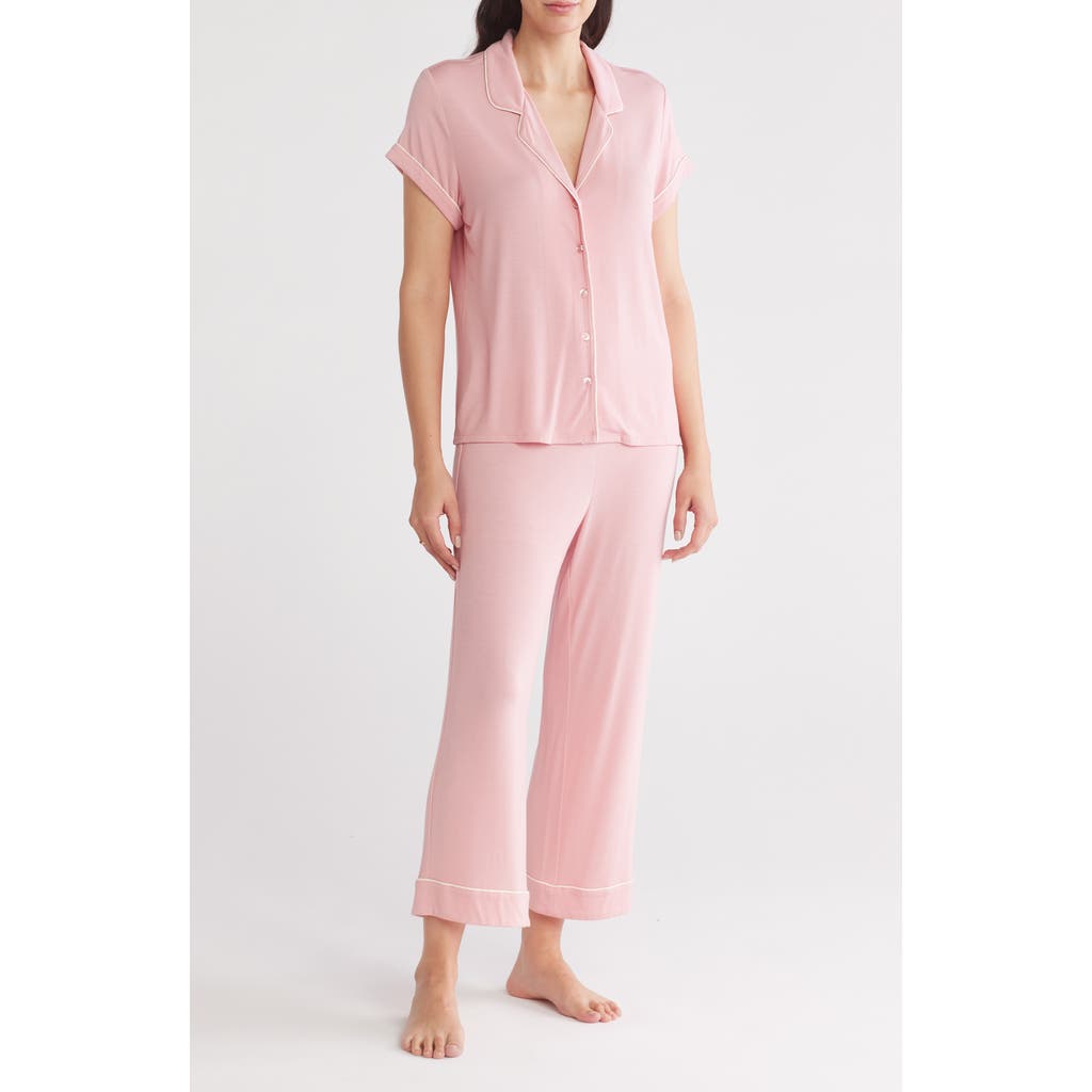 Nordstrom Rack Tranquility Cropped Pajamas In Pink Beauty