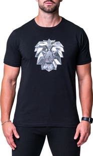 Maceoo Modern Lion Logo Graphic Tee