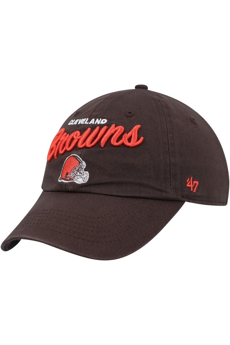 Women's '47 Brown Cleveland Browns Phoebe Clean Up Adjustable Hat, Main, color, Brown