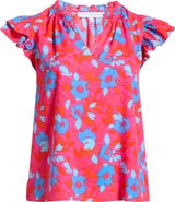 SUGARLIPS Lusma Floral Bellissima Ruffle Top
