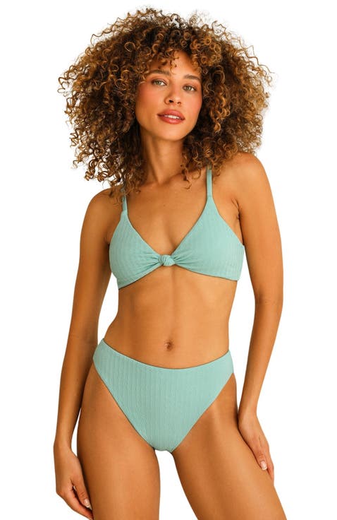 Seashore High Waist Cheeky Bikini Bottom