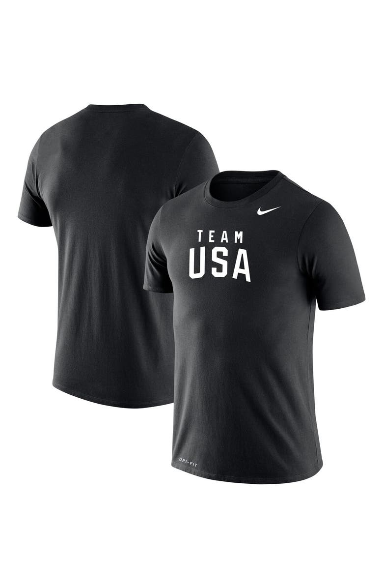 Nike Men's Nike Black Team USA Legend Performance T-Shirt, Main, color,