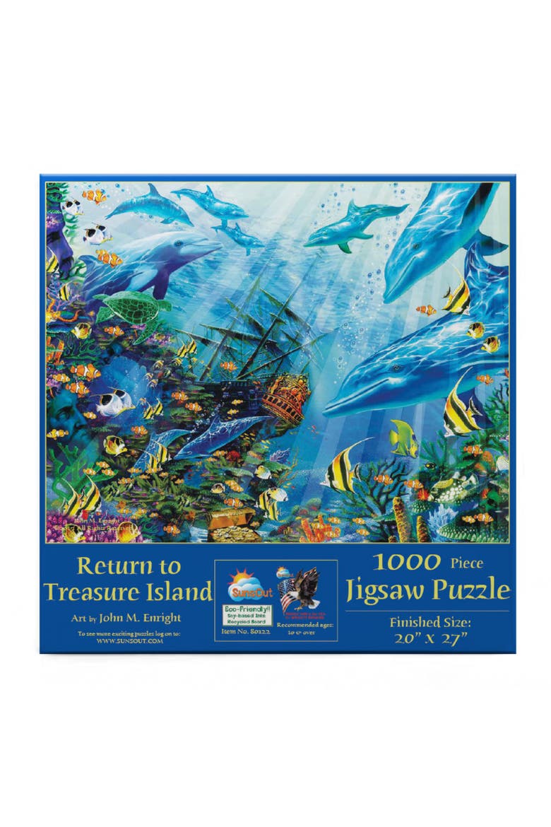 A Return to Treasure Island 1000 piece Jigsaw Puzzle for Adults, Alternate, color, Multicolor