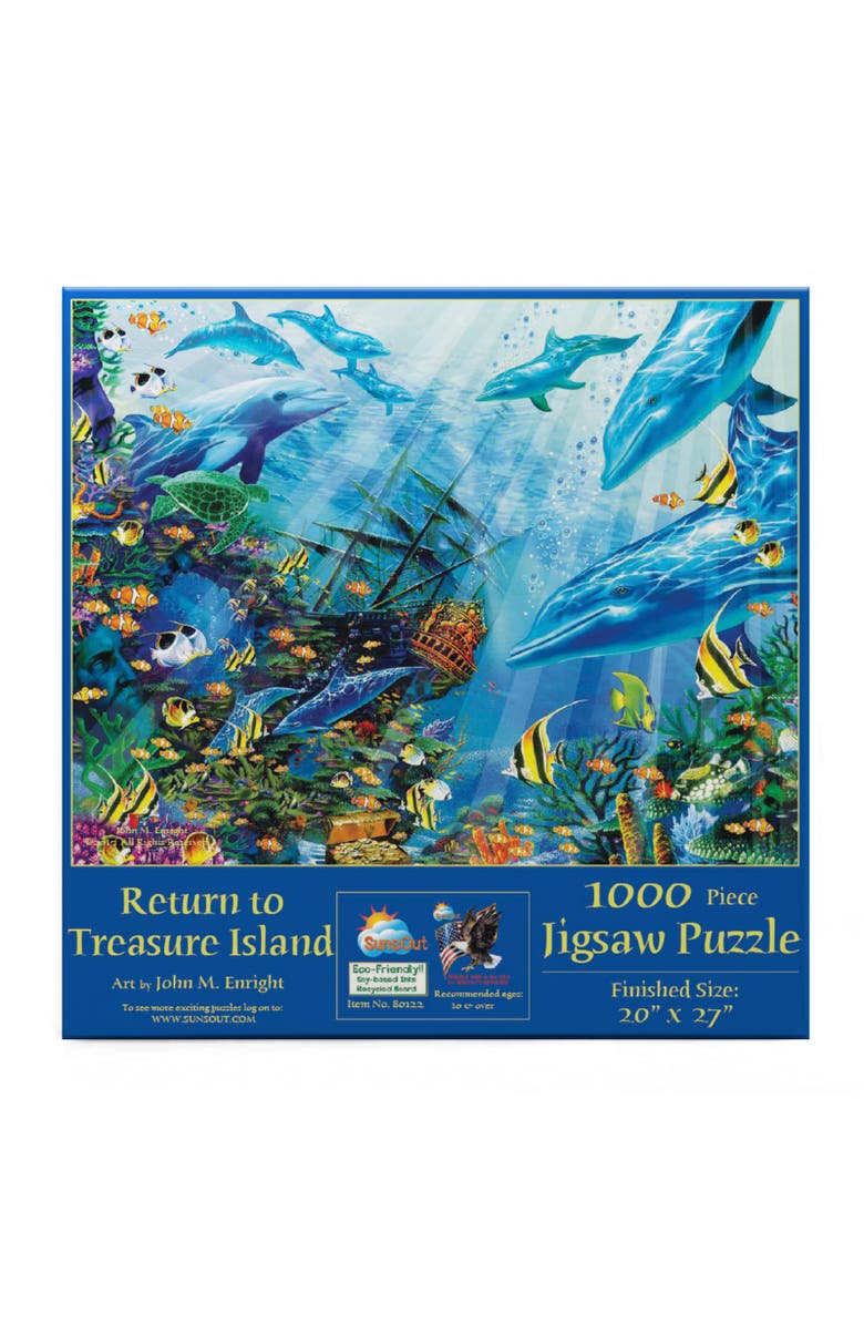Sunsout A Return to Treasure Island 1000 piece Jigsaw Puzzle for Adults, Alternate, color, Multicolor