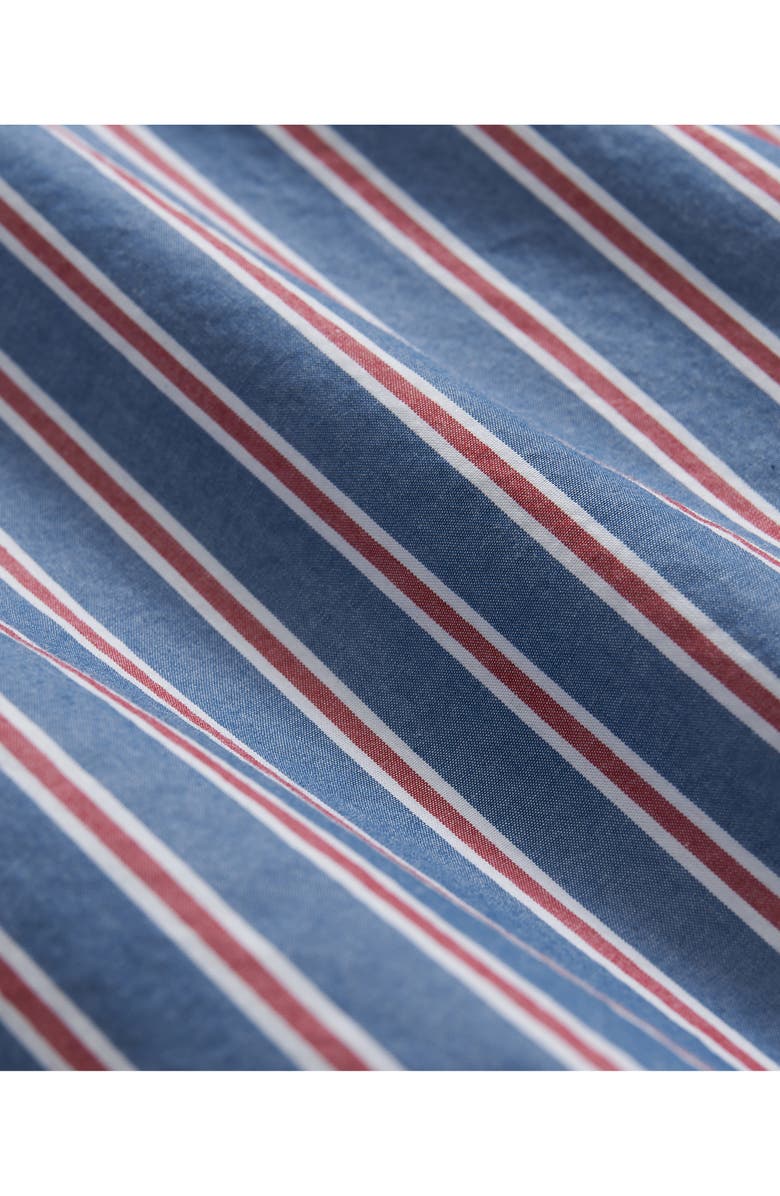 Brooks Brothers Friday Stripe Cotton Poplin Button-Down Shirt, Alternate, color, 