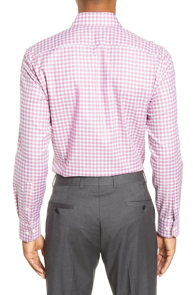Bonobos Trim Fit Check Dress Shirt, Alternate, color, 