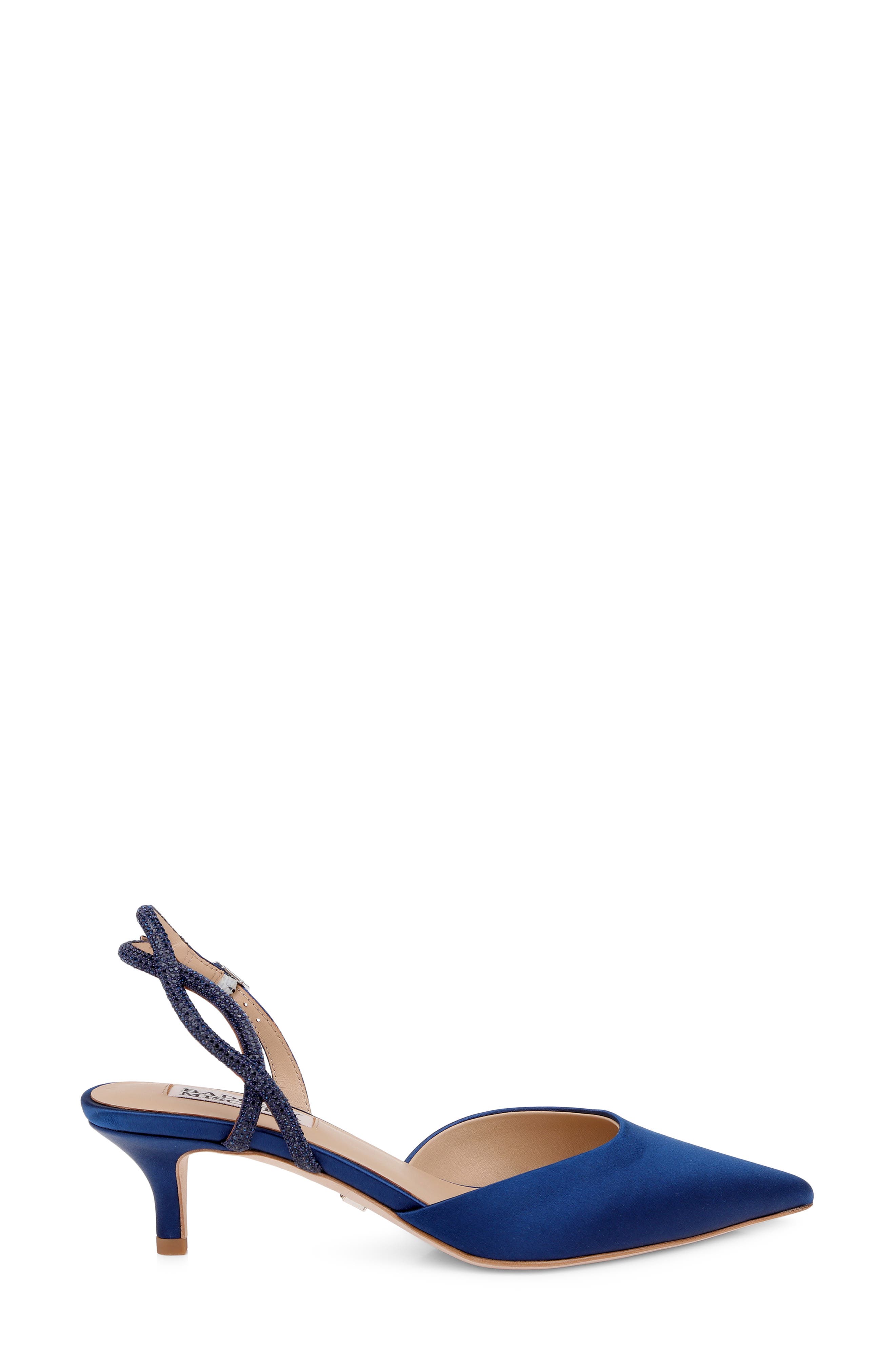 Yulianna d'Orsay Pump, Alternate, color, NAVY SATIN