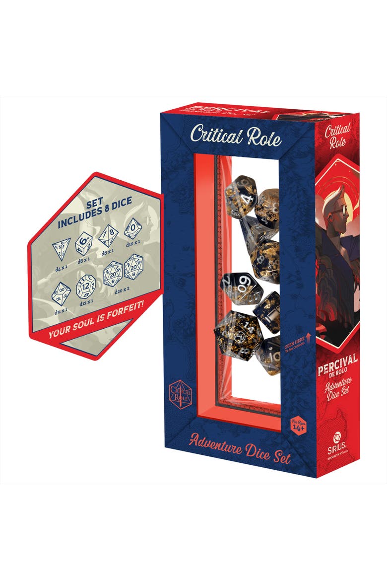 Percival de Rolo 8pc RPG Set, Alternate, color, Multicolored