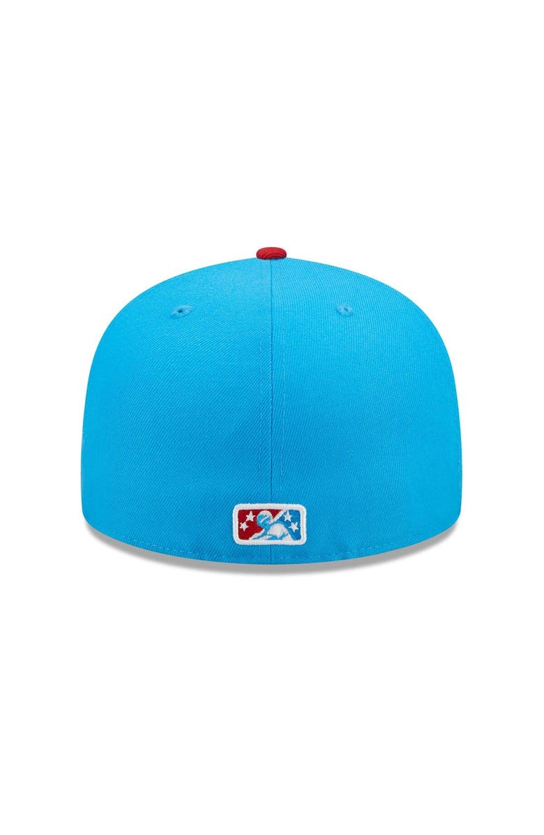 New Era Men's New Era Blue/Red Amarillo Sod Poodles Marvel x Minor League 59FIFTY Fitted Hat, Alternate, color, 