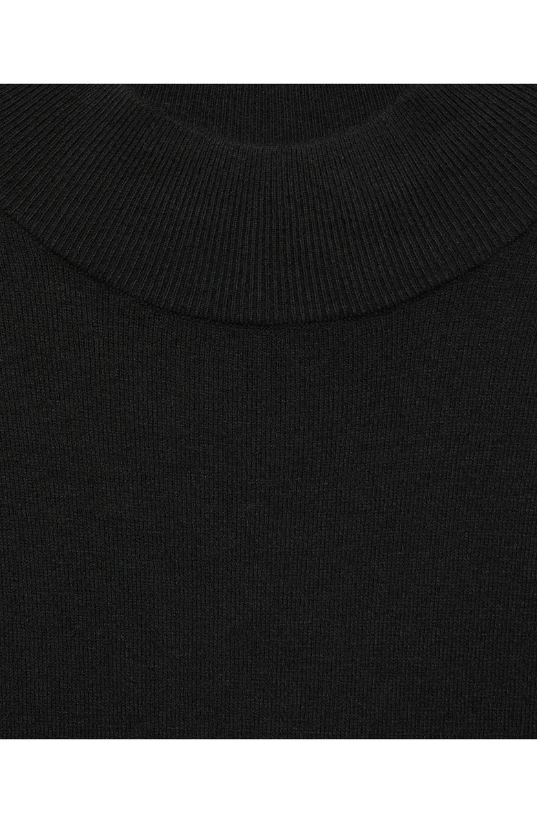 MANGO Mock Neck Long Sleeve Sweater Midi Dress, Alternate, color,