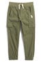 Kids' Cotton Twill Cargo Joggers