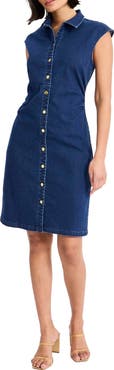 Maggy London Sleeveless Denim Shirtdress