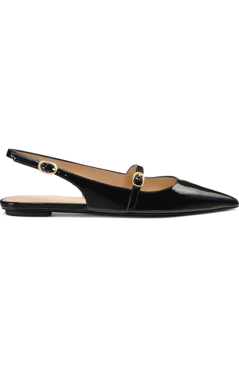 Stuart Weitzman Emilia Mary Jane Slingback Flat, Alternate, color, Black Black