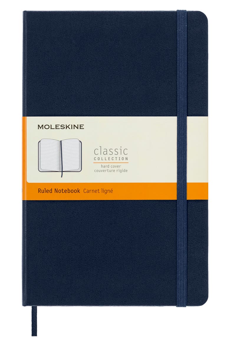 Large Ruled Hardcover Notebook, Main, color, SAPPHIRE BLUE