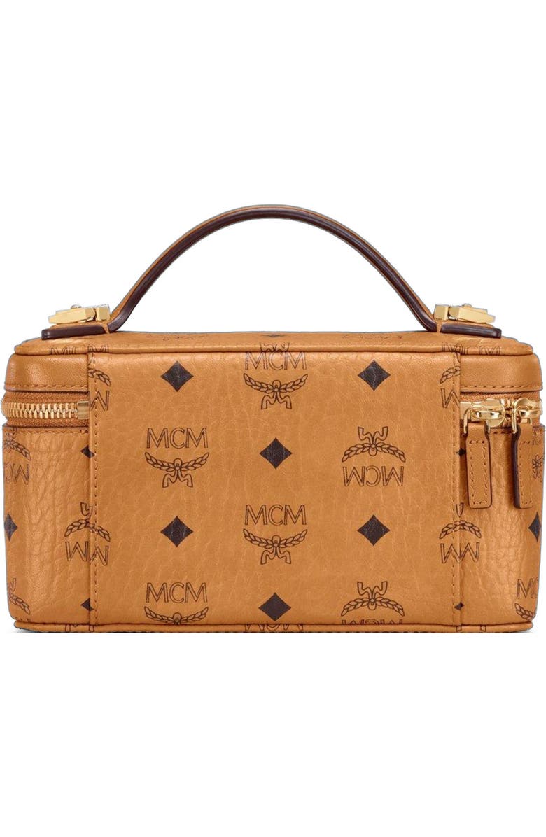 MCM Rockstar Vanity Case in Visetos Original, Alternate, color, Brown