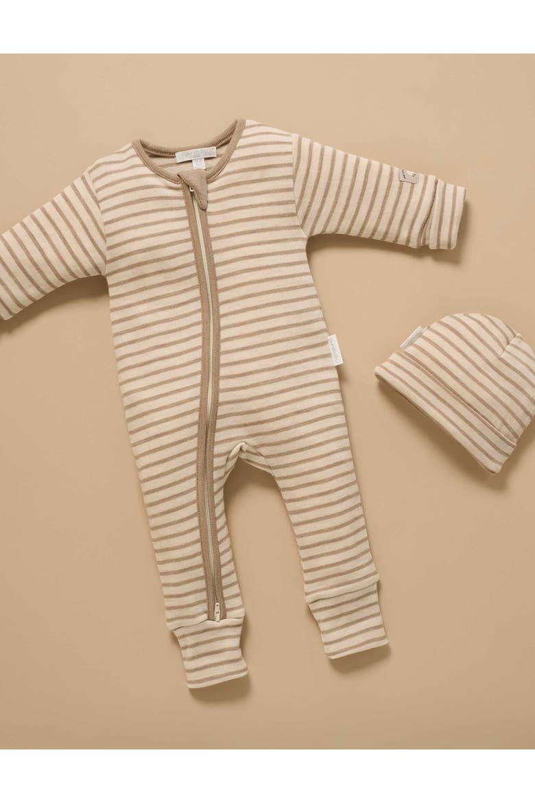 Merino Coverall, Alternate, color, Mushroom Stripe