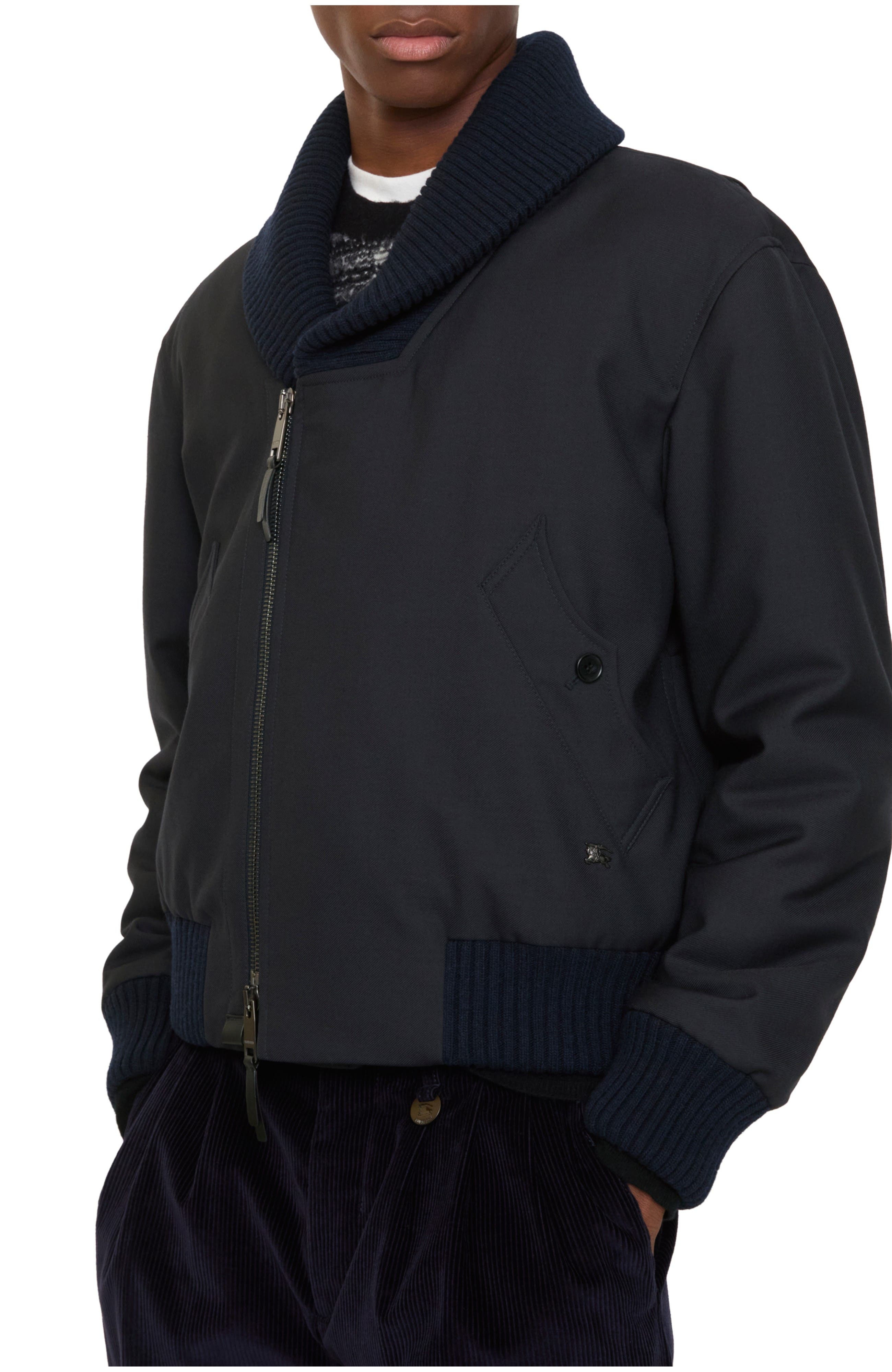 Wool Blend Bomber Jacket