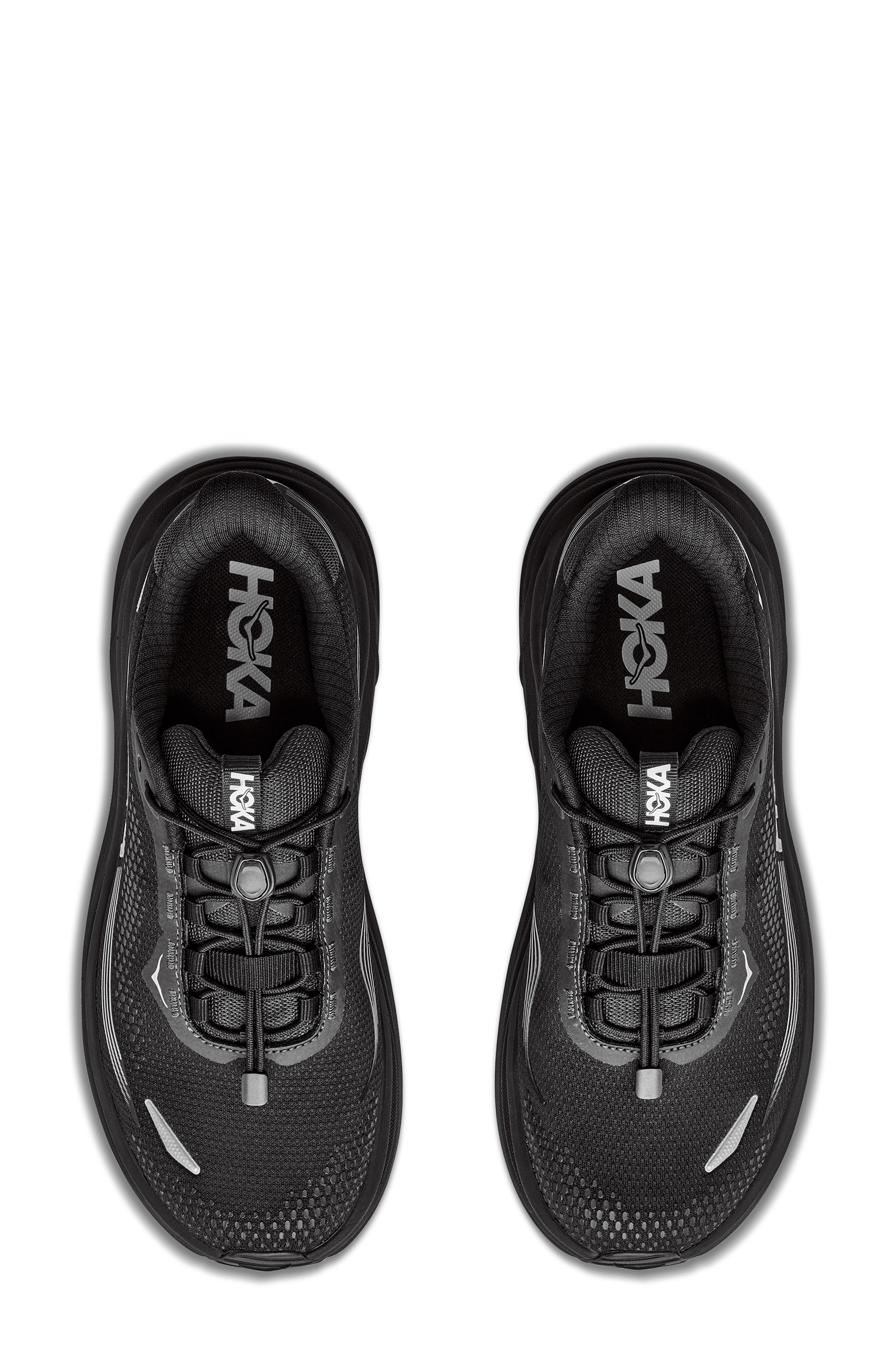 Clifton 11 GTX Waterproof Running Shoe, Alternate, color, BLACK / BLACK