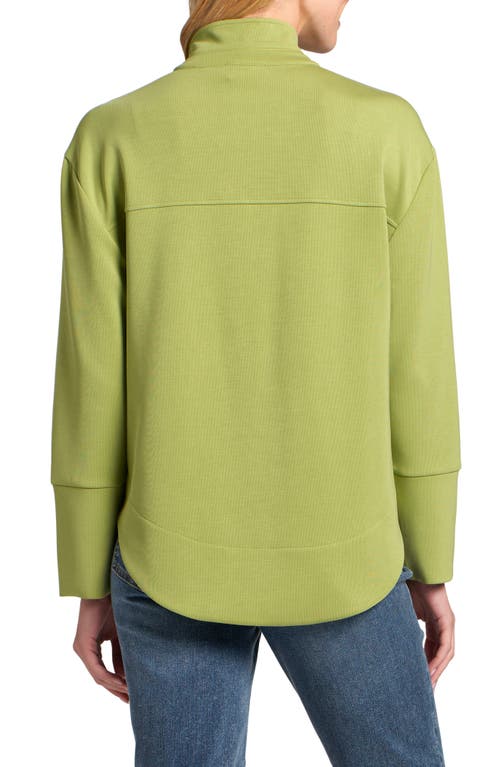 Apny Grommet Henley Long Sleeve Top In Yellow