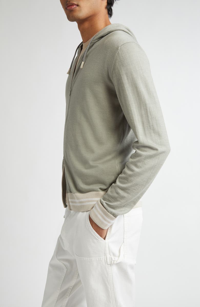 Eleventy Hooded Full Zip Cardigan, Alternate, color, 