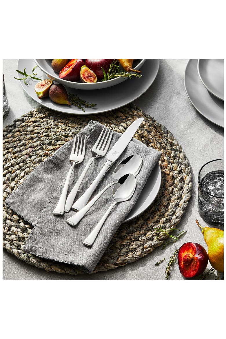 Angelico 45-Piece Flatware Set, Alternate, color, STAINLESS STEEL