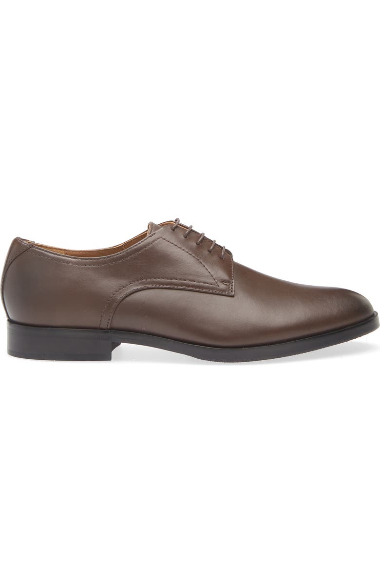 BOSS Modern Derby, Alternate, color, Dark Brown