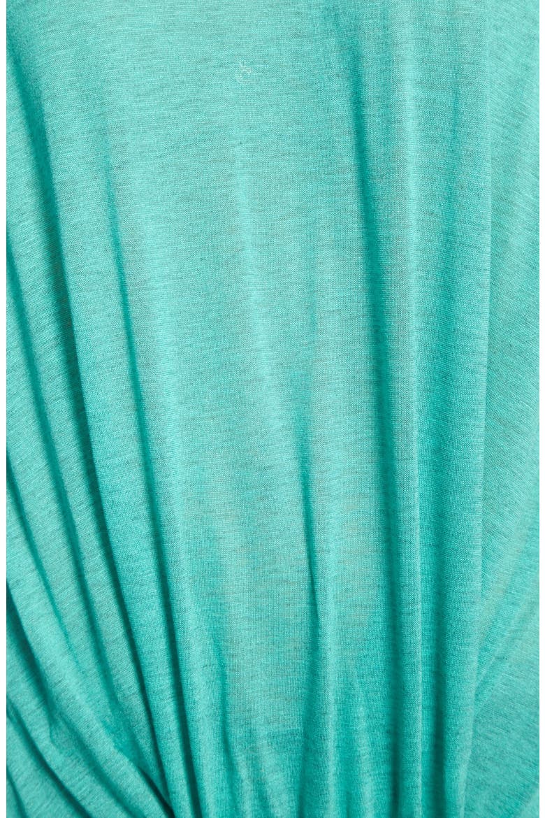 Twisted Hem Short Sleeve Tee, Alternate, color, EMERALD