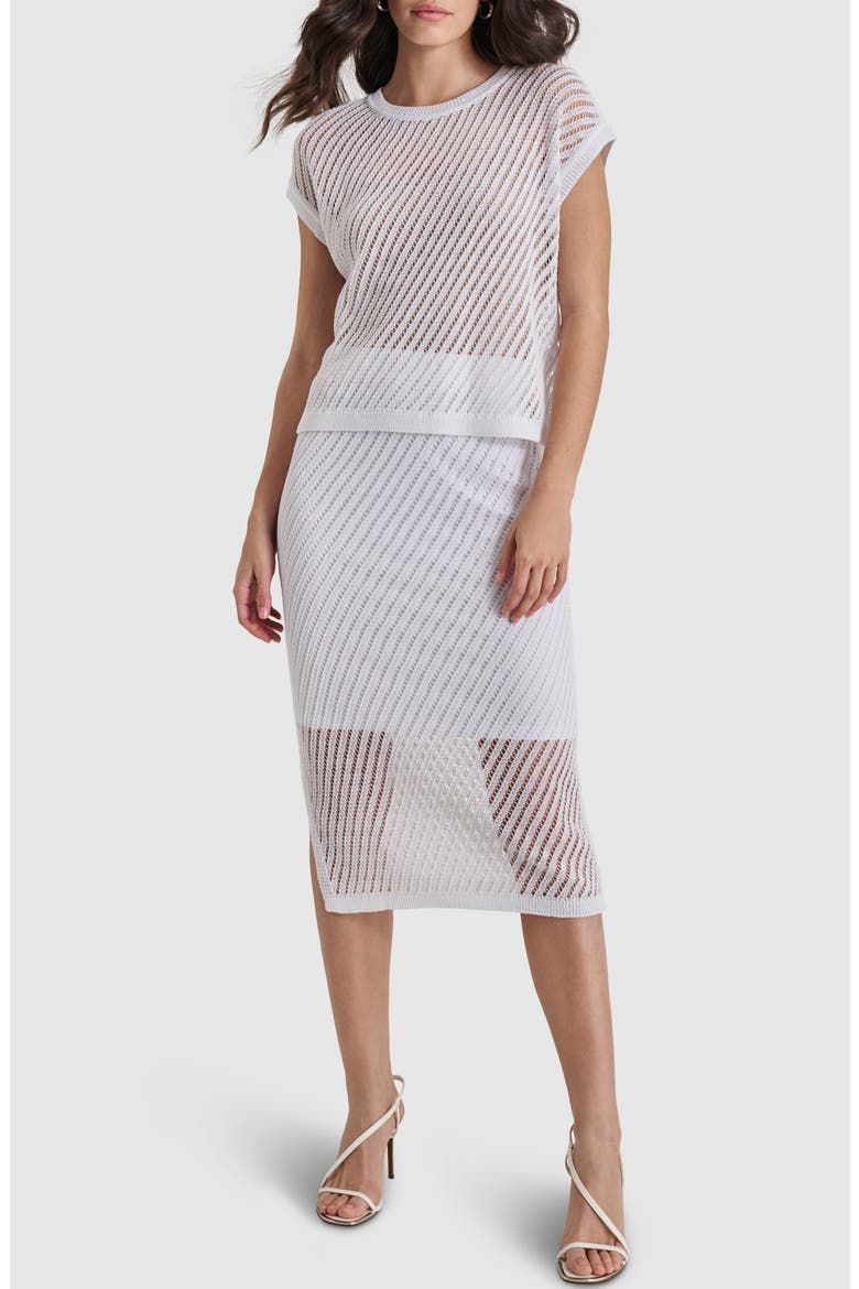 Open Stitch Skirt, Alternate, color, WHITE