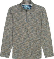 Robert Graham Matson Space Dye Quarter Zip Top