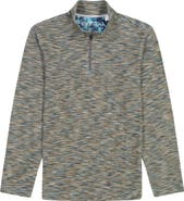 Robert Graham Matson Space Dye Quarter Zip Top