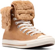 Converse Chuck Taylor All Star Faux Fur Foldover High Top Sneaker