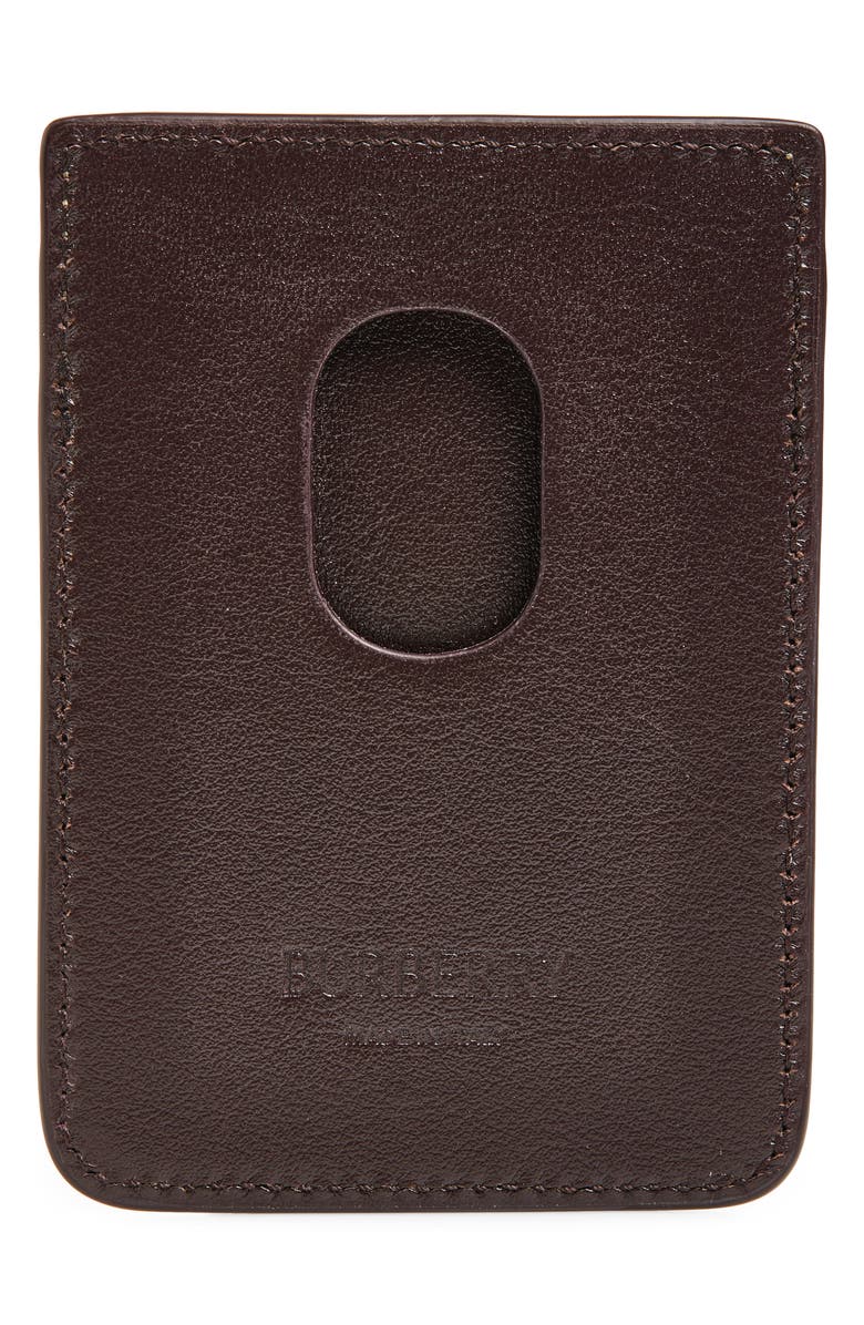 Burberry MagSafe Leather Card Holder, Alternate, color, Sand