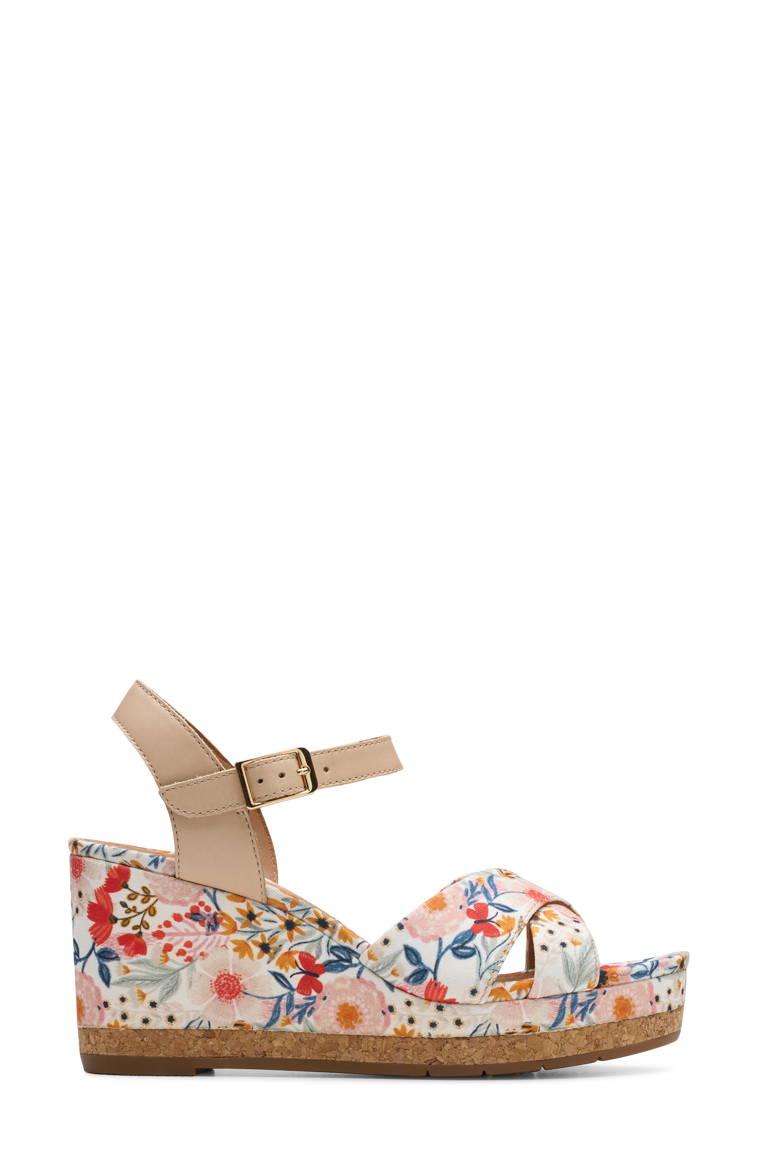 Chicly Floral Wedge Sandal - image 4