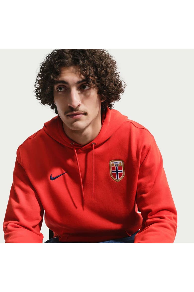 Men's Nike Red Norway National Team Club Hoodie, Alternate, color, Red