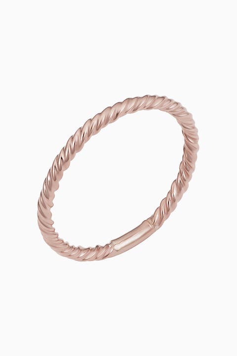 14K Rose Gold Stackable Dawn Ring
